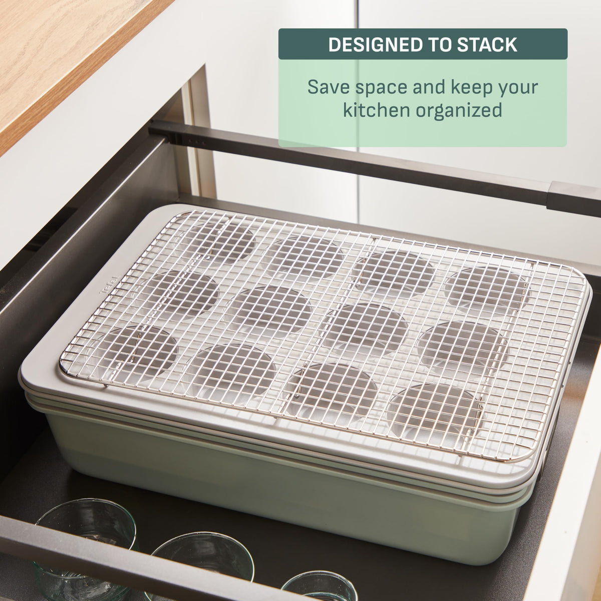 8 Pc Non Stick Ceramic Bakeware Set N187