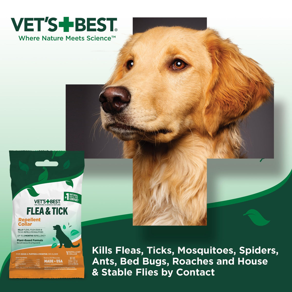 Plant-Based Flea & Tick Prevention Collar for Dogs L553762