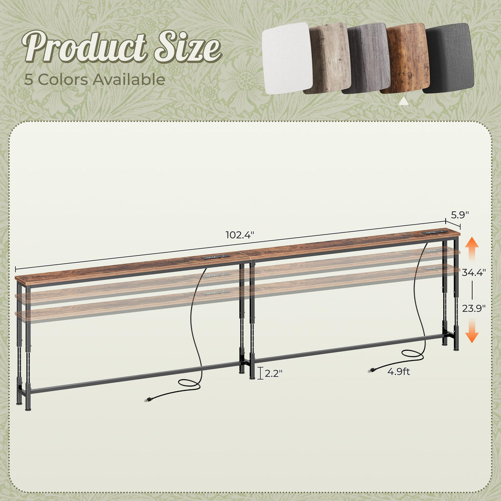Sofa Table with Power Outlets K9691
