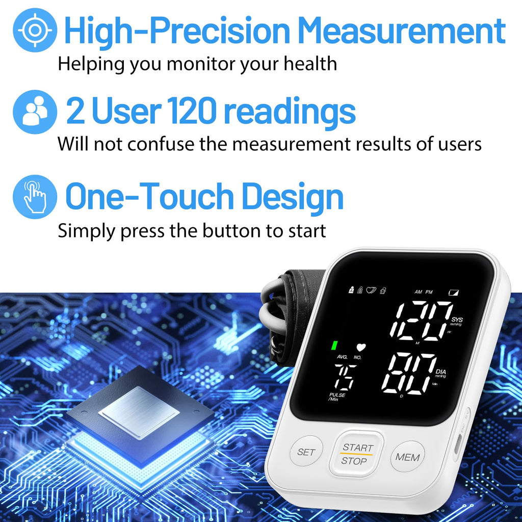 Blood Pressure Monitor Upper Arm 240 Memory White M422543