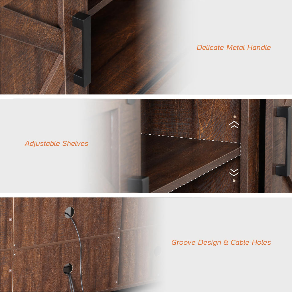 Farmhouse TV Stand for 60-75 inch TV E21662
