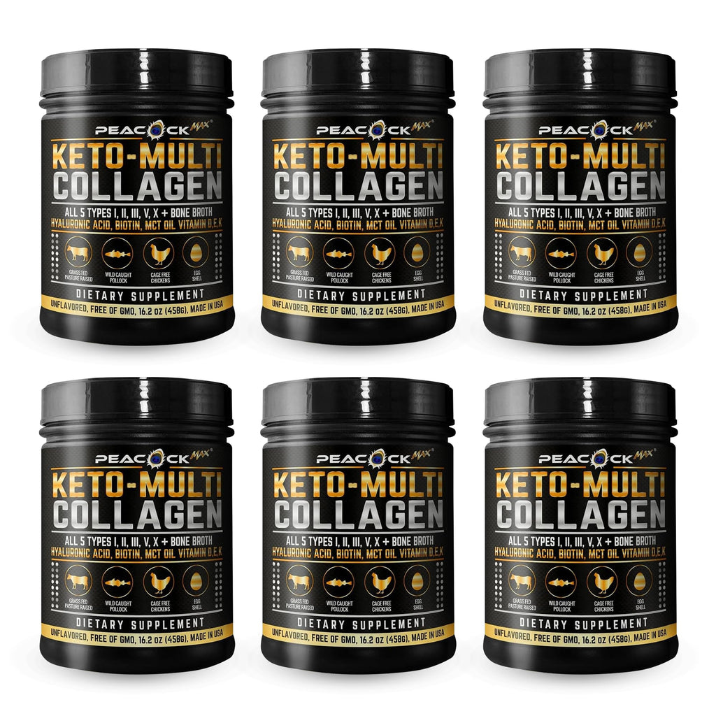 Multi Collagen Protein Powder 16.2 oz Pack of 6 Unflavored L8458