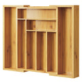 Bamboo Expandable Silverware Drawer Organizer Q1309