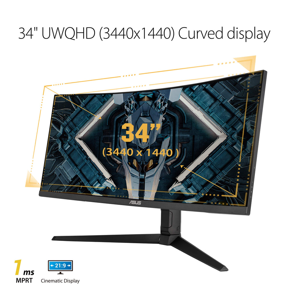 34 Inch 1440p 165Hz Ultrawide HDR Gaming Monitor Q919