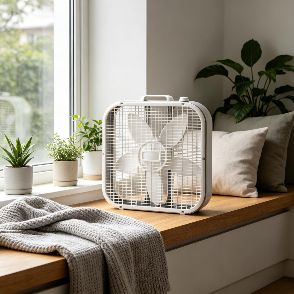 20 Inch 3 Speed Box Fan White S598