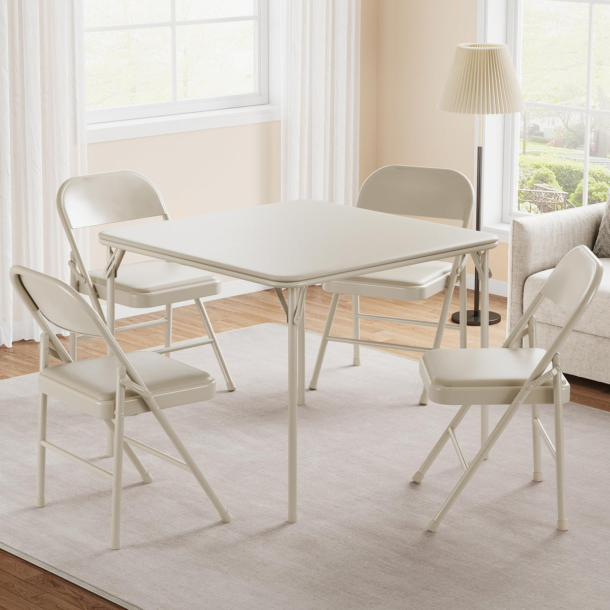 Beige Folding Card Table I96940