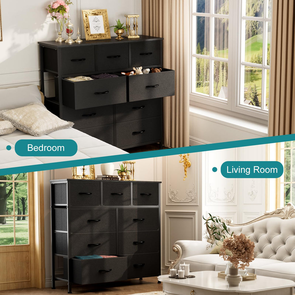 Black 9 Drawer Dresser E635451