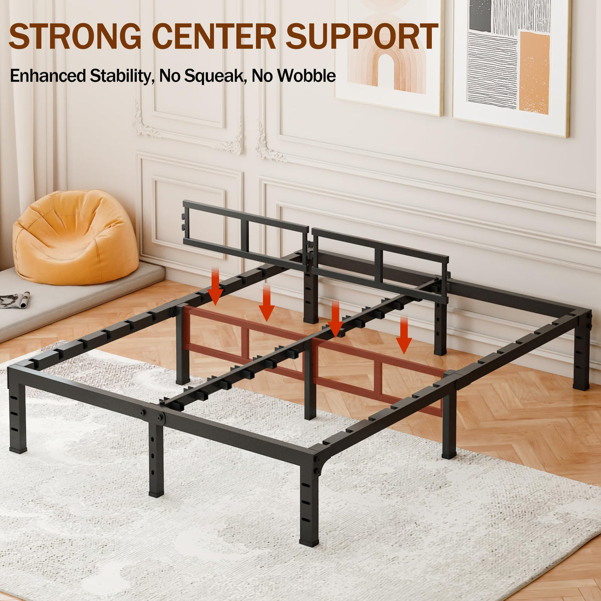 14 Inch Heavy Duty Metal Platform Bed Frame Full A721640