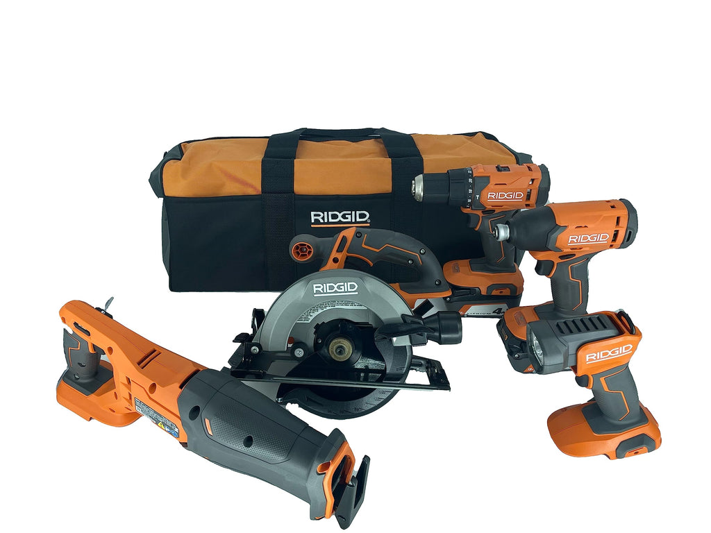 18V Lithium-Ion Cordless 5-Tool Kit with 4.0 Ah Batteries and Charger F9838
