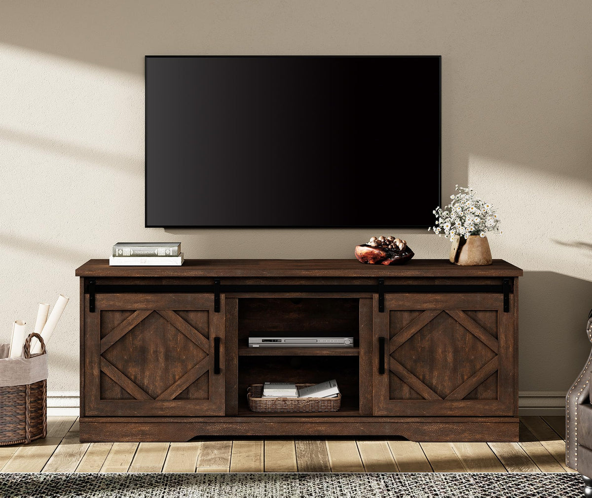 Farmhouse TV Stand for 60-75 inch TV E21662