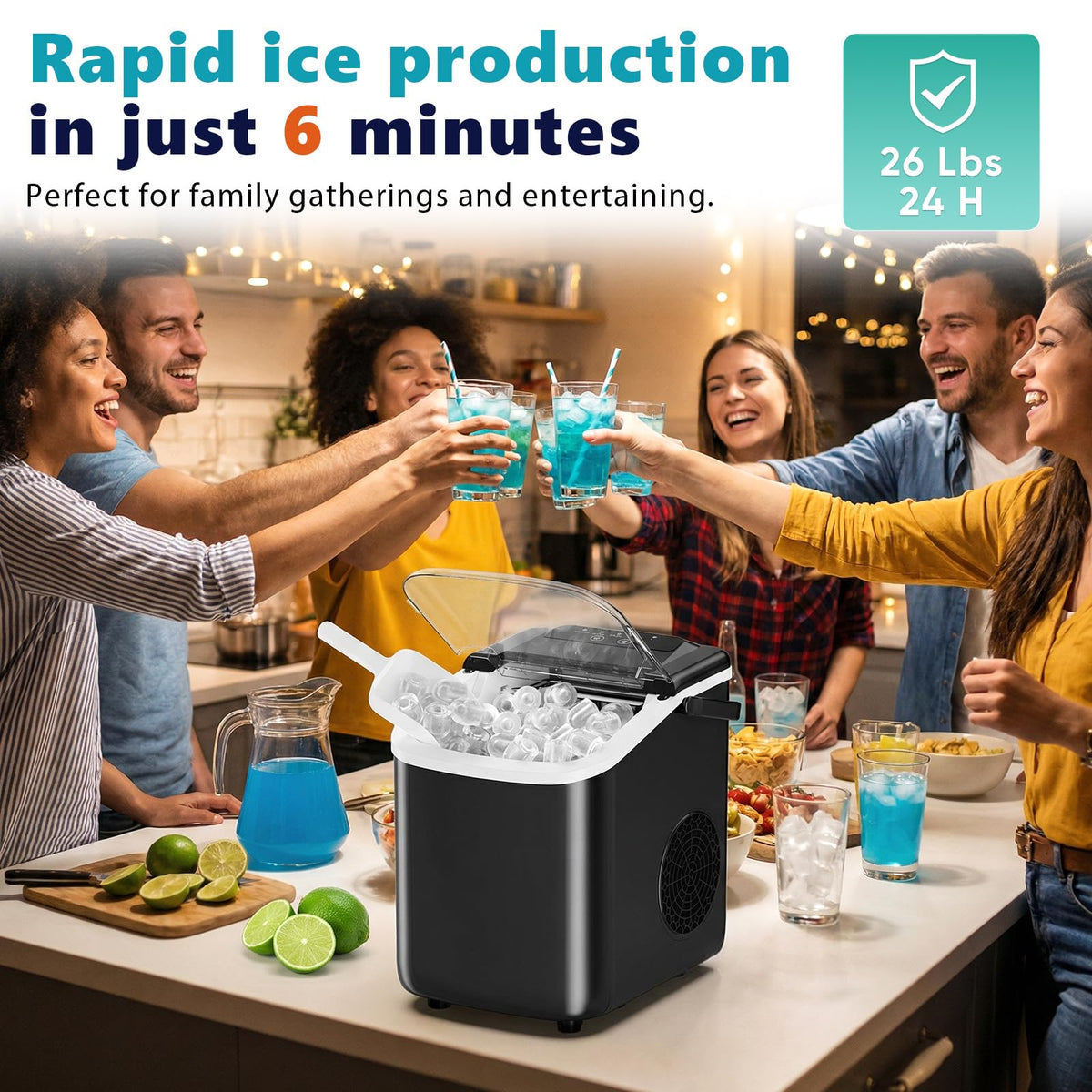 Countertop Ice Maker with Self-Cleaning Z7657