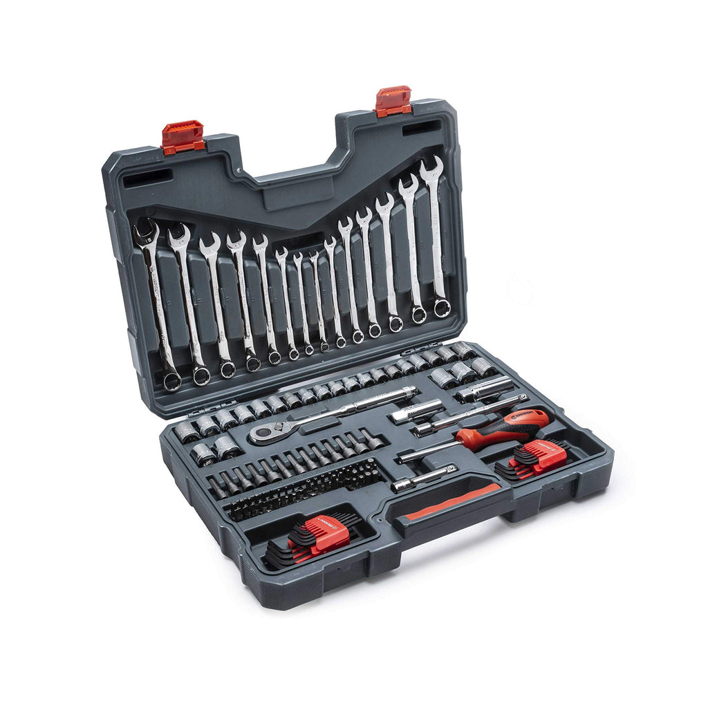 128 Piece 3/8" Drive 12 Point SAE/Metric Mechanics Tool Set P853680