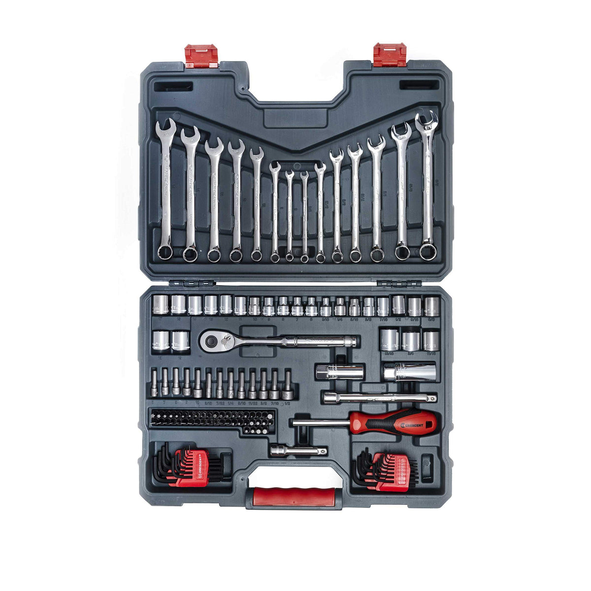 128 Piece 3/8" Drive 12 Point SAE/Metric Mechanics Tool Set P853680