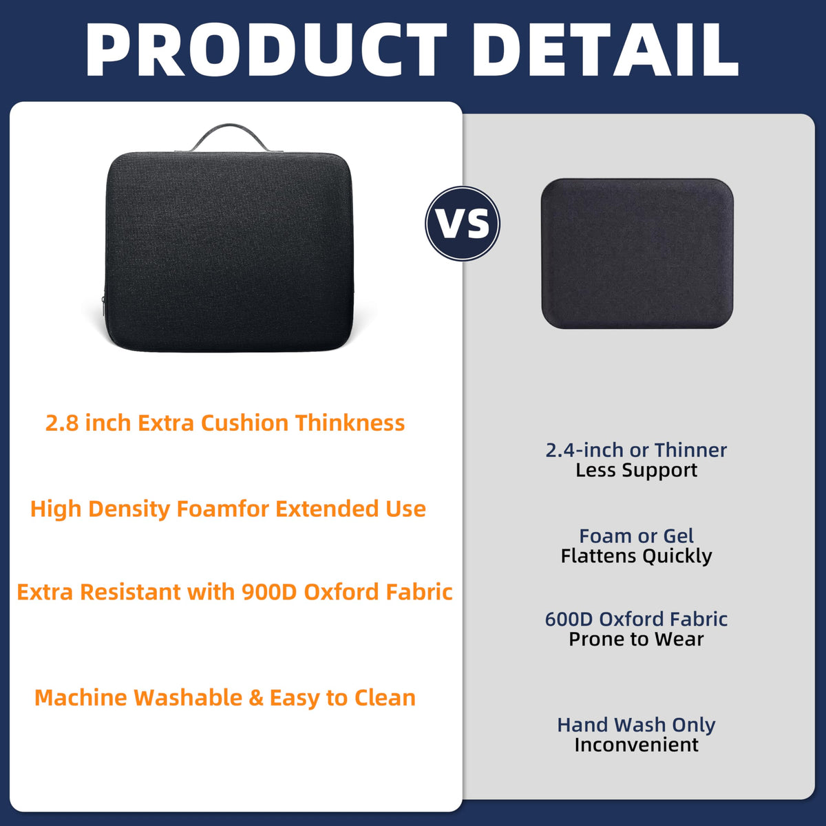 Extra Thick Stadium Seat Cushion U73063