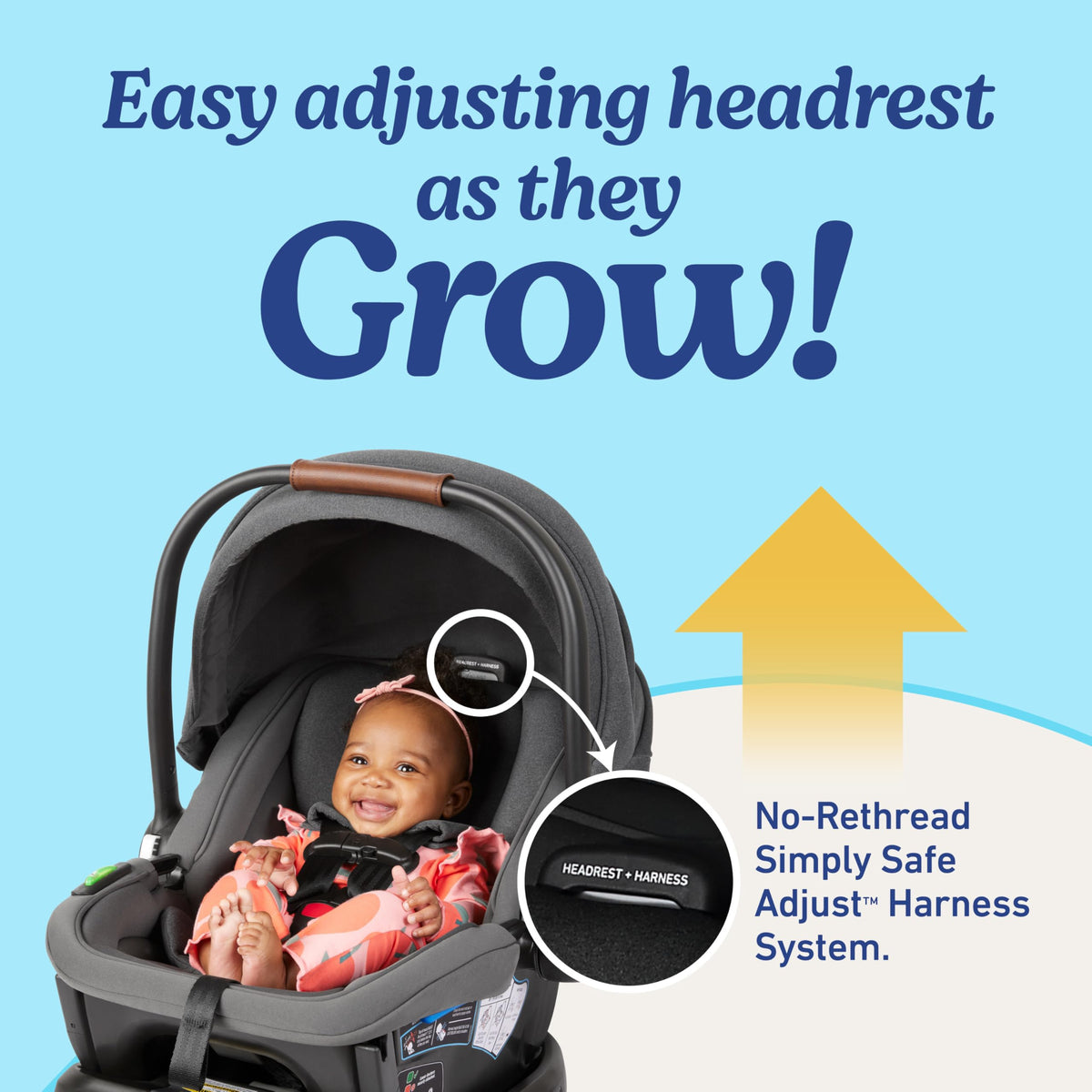 Infant Car Seat with Canopy, Rear Facing, Lightweight V564392