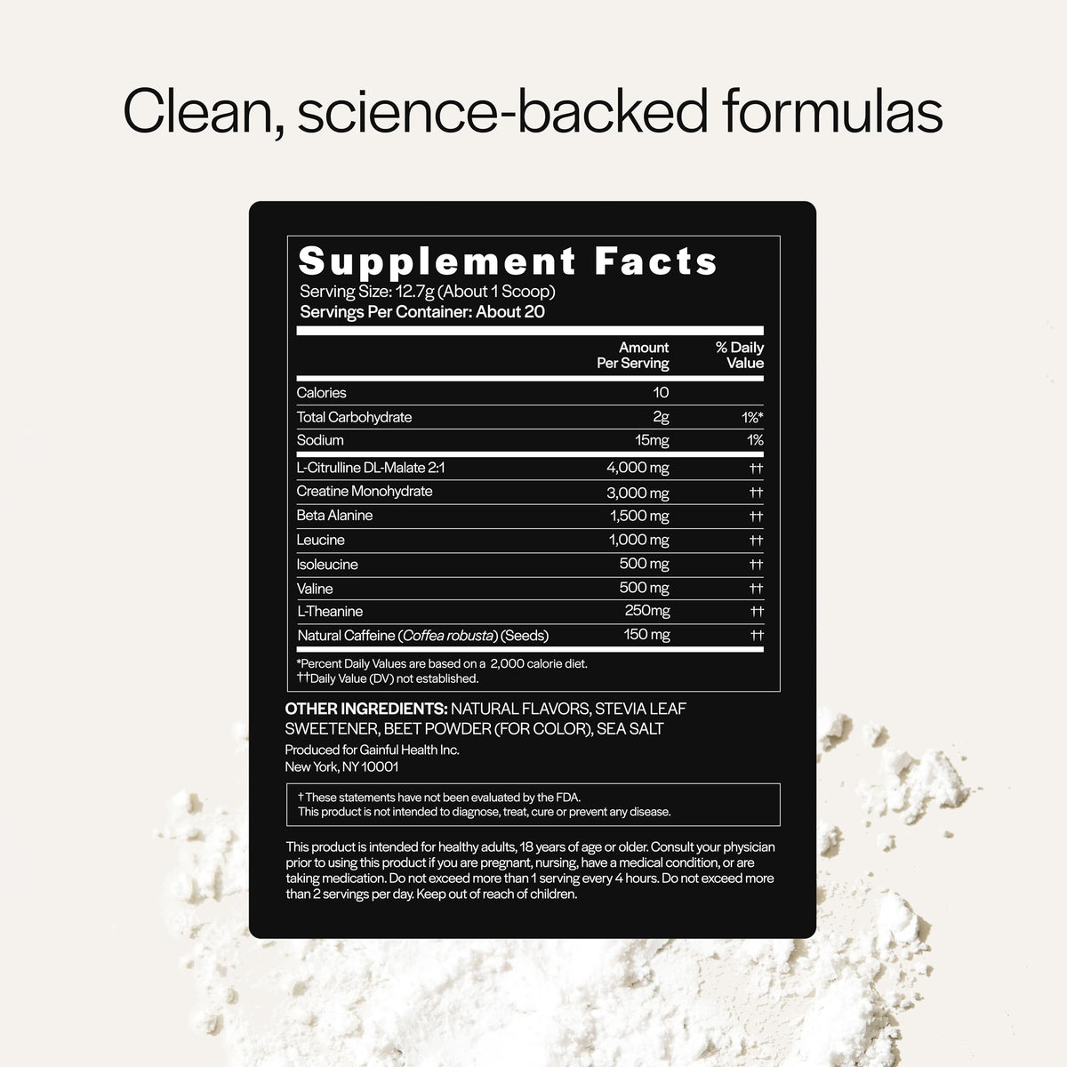 Pre-Workout Powder 3g Creatine Watermelon 20 Servings S15547