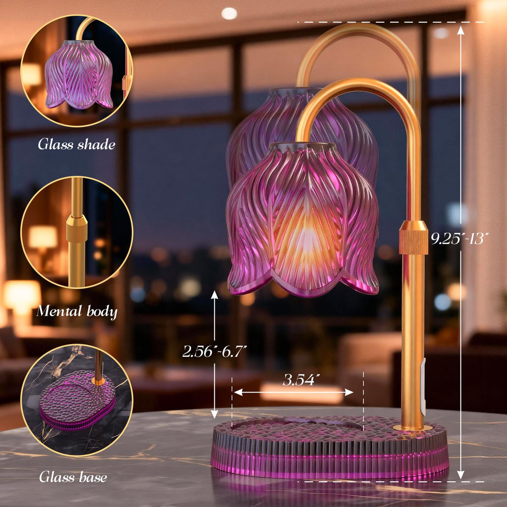 Flower Candle Warmer Lamp with Timer G318