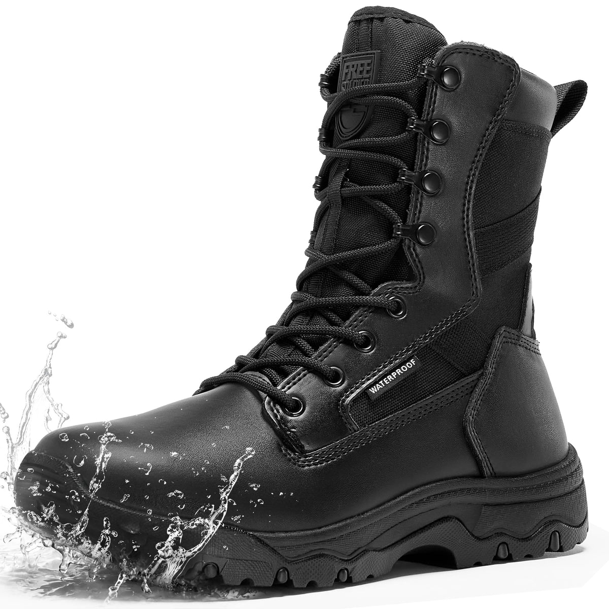 Lightweight Suede Leather Waterproof Tactical Work Boots D624