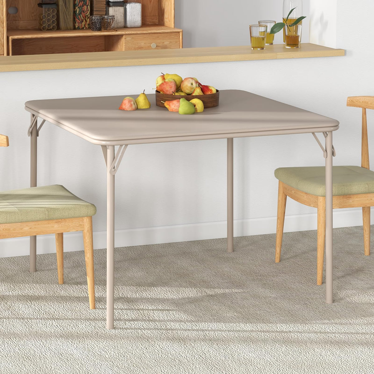 Beige Folding Card Table I96940