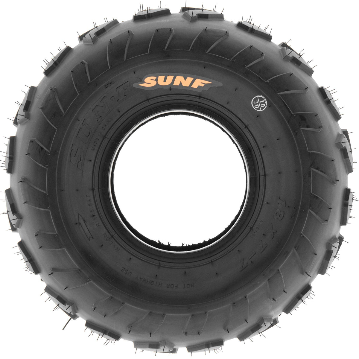 18x7-7 Directional Knobby Tread Tubeless ATV Tires Set of 4 G281026