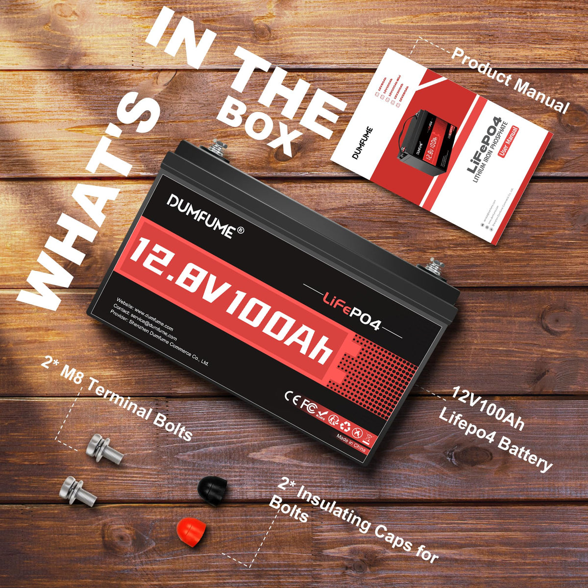 12V 100Ah LiFePO4 Battery Group 31 C348