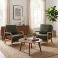 Mid Century Modern Faux Leather Accent Chair Set of 2 C138874