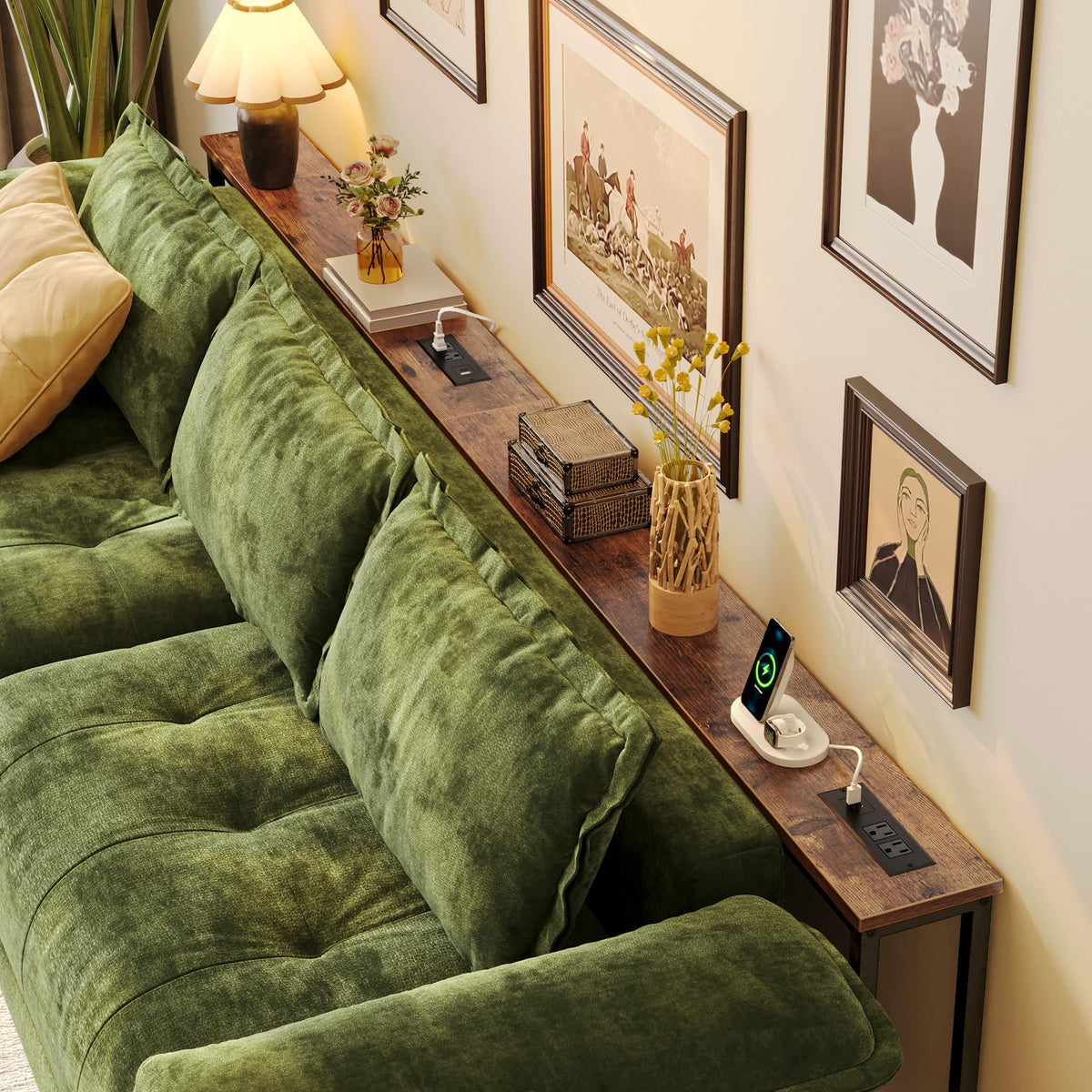 Sofa Table with Power Outlets K9691