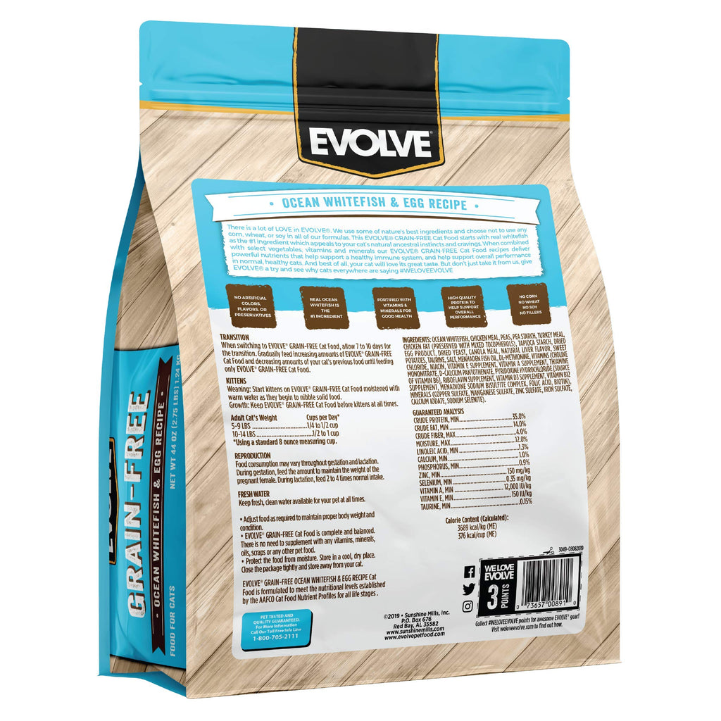 Grain Free Whitefish and Egg Cat Food H510